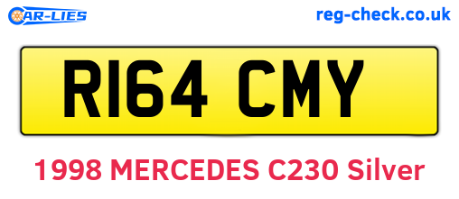 R164CMY are the vehicle registration plates.