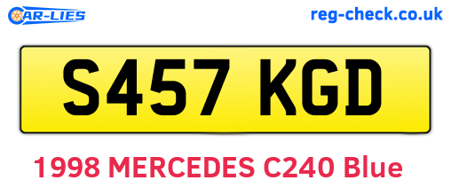 S457KGD are the vehicle registration plates.
