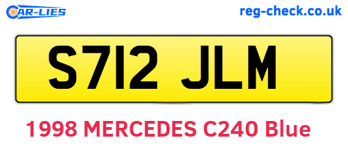 S712JLM are the vehicle registration plates.