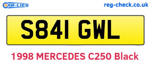 S841GWL are the vehicle registration plates.
