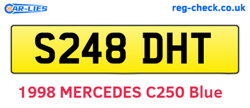 S248DHT are the vehicle registration plates.