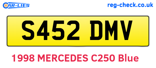 S452DMV are the vehicle registration plates.