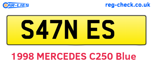 S47NES are the vehicle registration plates.