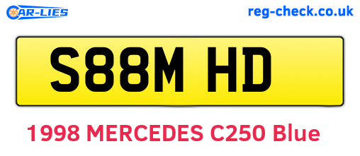 S88MHD are the vehicle registration plates.