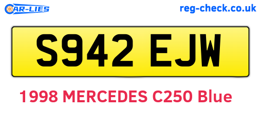 S942EJW are the vehicle registration plates.