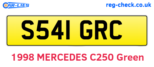 S541GRC are the vehicle registration plates.