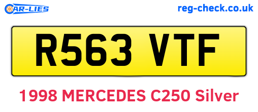 R563VTF are the vehicle registration plates.