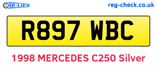 R897WBC are the vehicle registration plates.