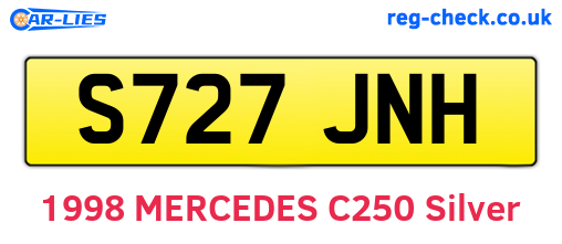 S727JNH are the vehicle registration plates.