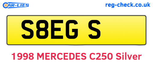 S8EGS are the vehicle registration plates.