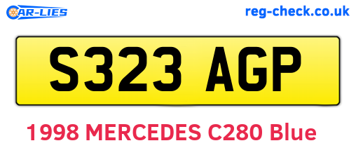S323AGP are the vehicle registration plates.