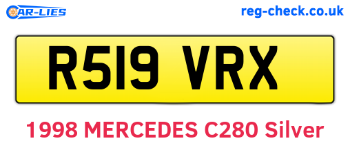 R519VRX are the vehicle registration plates.