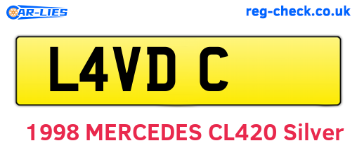 L4VDC are the vehicle registration plates.