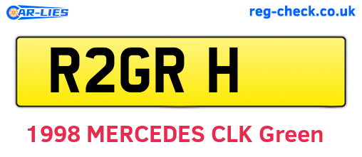 R2GRH are the vehicle registration plates.