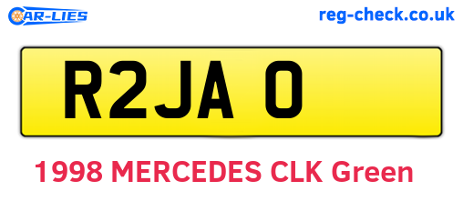 R2JAO are the vehicle registration plates.
