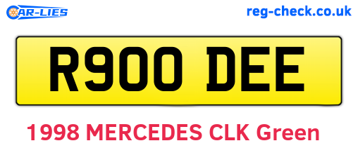 R900DEE are the vehicle registration plates.
