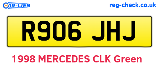 R906JHJ are the vehicle registration plates.