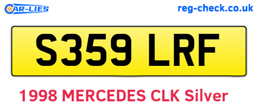 S359LRF are the vehicle registration plates.