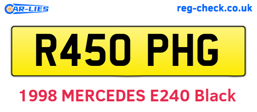 R450PHG are the vehicle registration plates.