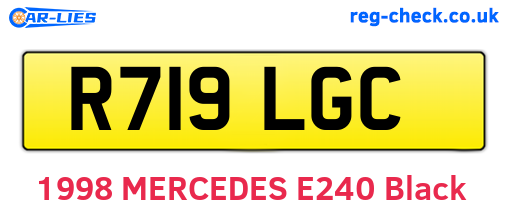 R719LGC are the vehicle registration plates.