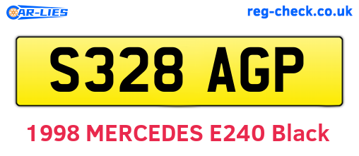 S328AGP are the vehicle registration plates.