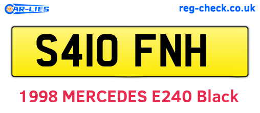 S410FNH are the vehicle registration plates.