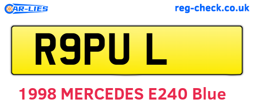 R9PUL are the vehicle registration plates.