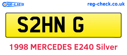 S2HNG are the vehicle registration plates.