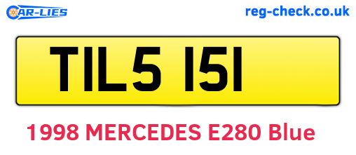 TIL5151 are the vehicle registration plates.