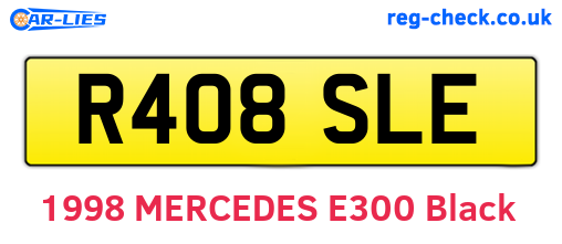 R408SLE are the vehicle registration plates.
