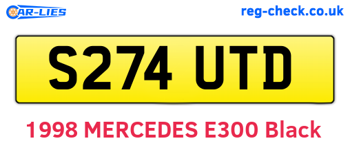 S274UTD are the vehicle registration plates.