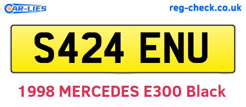 S424ENU are the vehicle registration plates.