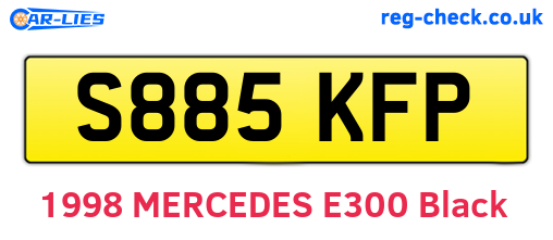 S885KFP are the vehicle registration plates.