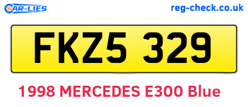 FKZ5329 are the vehicle registration plates.