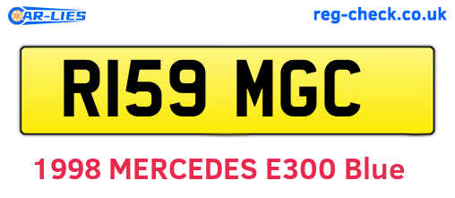 R159MGC are the vehicle registration plates.