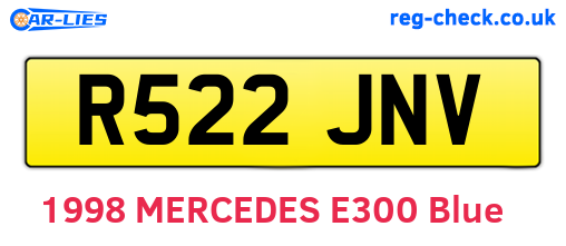 R522JNV are the vehicle registration plates.