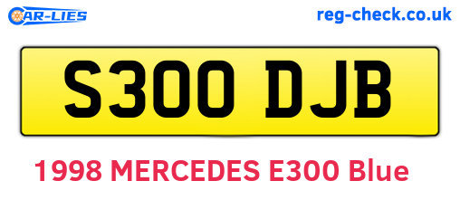 S300DJB are the vehicle registration plates.