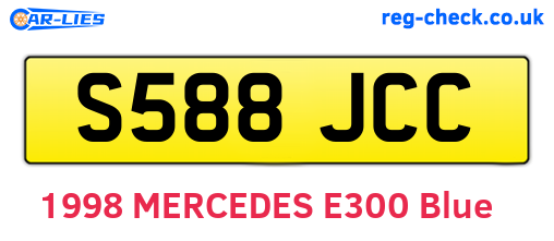 S588JCC are the vehicle registration plates.