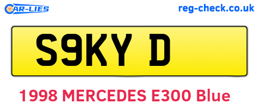 S9KYD are the vehicle registration plates.