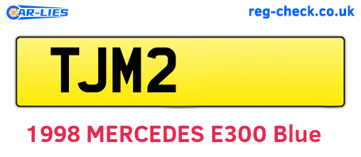 TJM2 are the vehicle registration plates.
