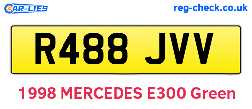 R488JVV are the vehicle registration plates.