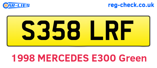 S358LRF are the vehicle registration plates.