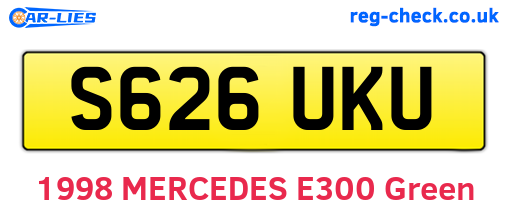 S626UKU are the vehicle registration plates.