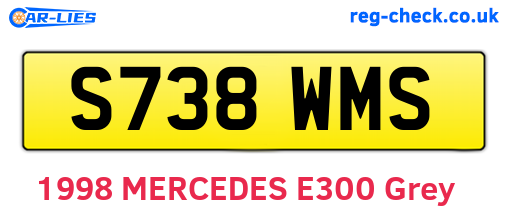 S738WMS are the vehicle registration plates.