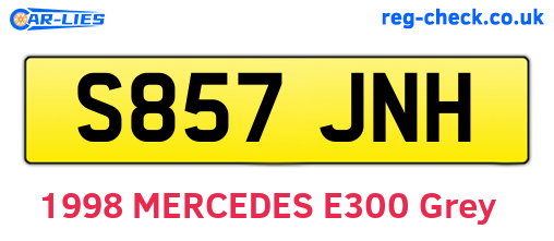 S857JNH are the vehicle registration plates.