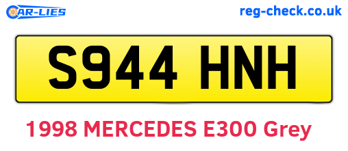 S944HNH are the vehicle registration plates.