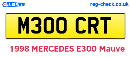 M300CRT are the vehicle registration plates.