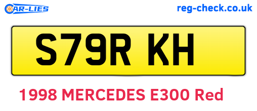 S79RKH are the vehicle registration plates.