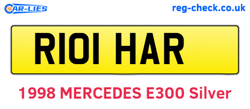 R101HAR are the vehicle registration plates.
