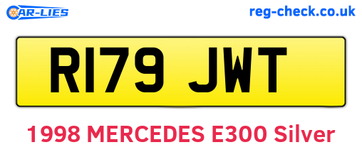 R179JWT are the vehicle registration plates.